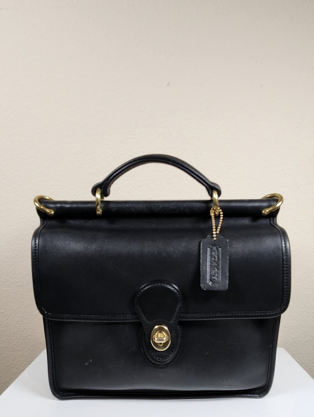 Coach Black Leather Willis Bag - Picture 3 of 13